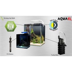 Aquarium SHRIMP SET 30 Day & Night Blanc 30L AQUAEL