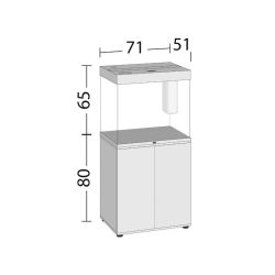 Aquarium LIDO 200 NOIR JUWEL tout équipé avec meuble SBX