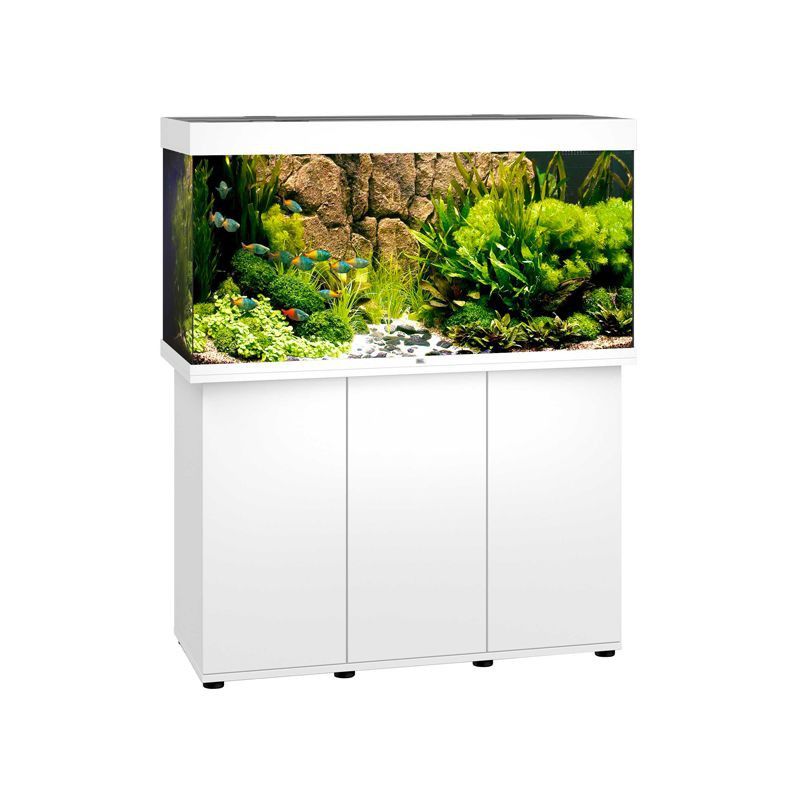 Aquarium RIO 350 BLANC JUWEL tout équipé avec meuble SBX